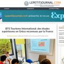 Article présentant le BTS Tourisme International du LFHED dans le Petit Journal 